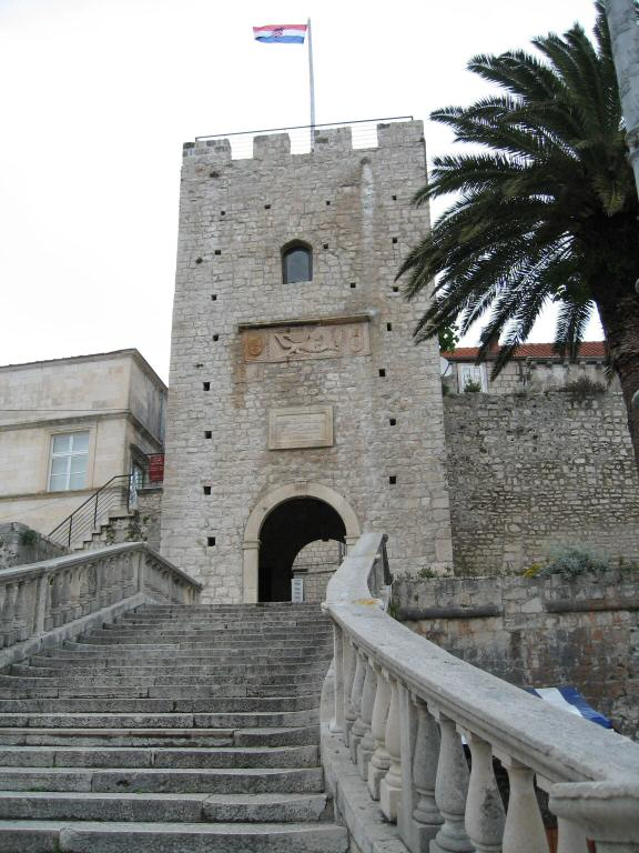 Great Land Gate Old Town Korcula Croatia