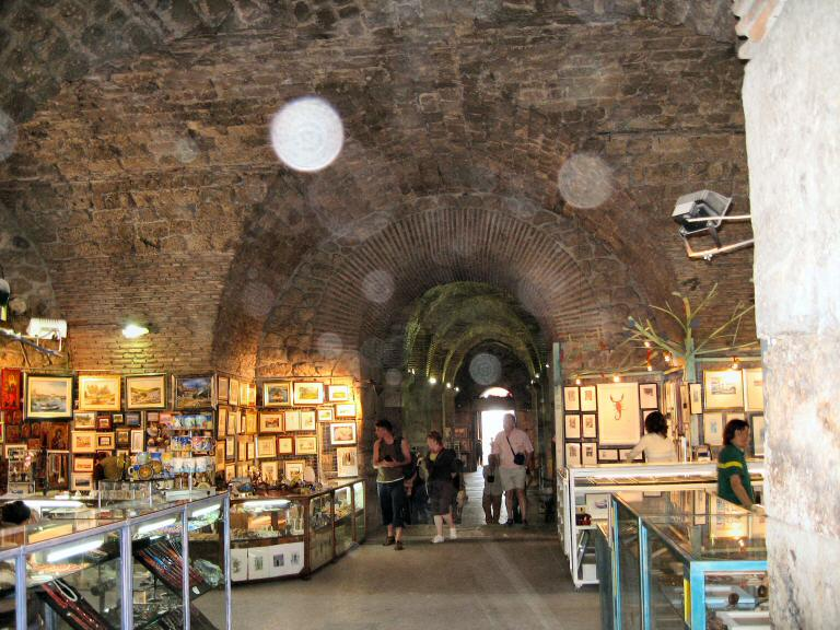 Diocletian's Palace Baths Split Croatia Shops